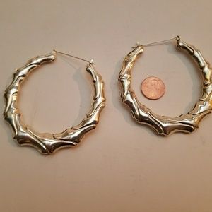 Bamboo Hoop Earrings